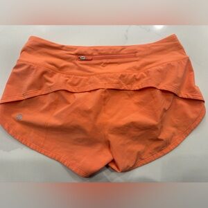 lululemon - speed up shorts -2.5 inch good condition